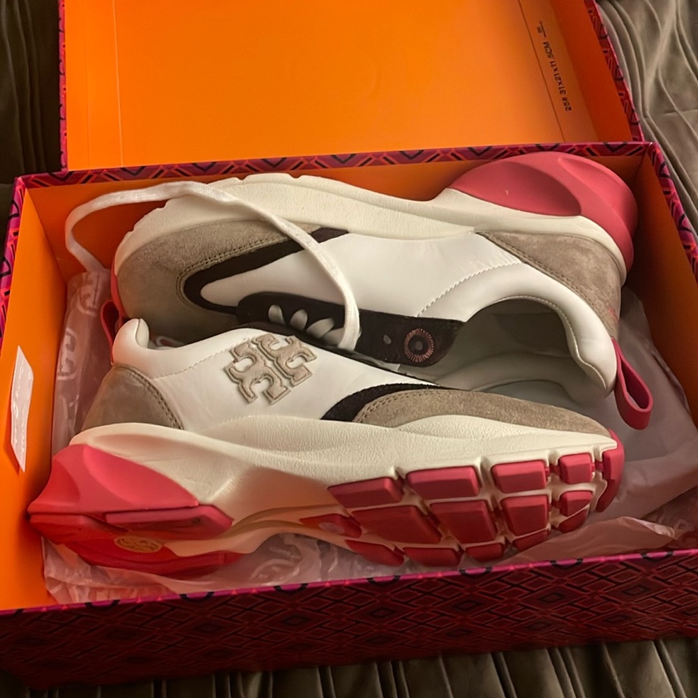 Hello! I am selling a pair of “Good luck trainer” (shoes) by Tory Burch.